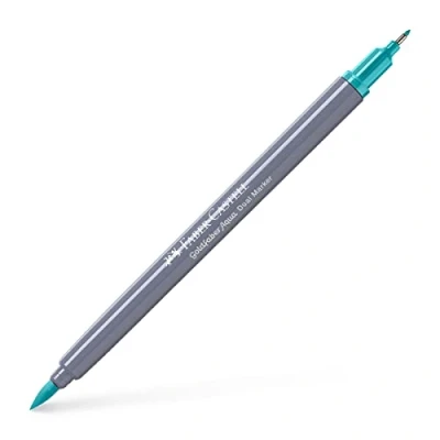 Image of Faber Castell Creative Studio Goldfaber Aqua Dual Marker, Light Cobalt Green, Single For Art, Craft, Drawing, Sketching, Home, School, University, Colouring