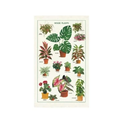Image of Cavallini &amp; Co. Tea Towel House Plants