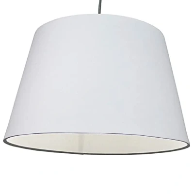 Image of Cotton Drum Shade White (12inch 30cm Dia)