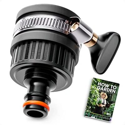 Image of BFG Hose Pipe Connector, Kitchen Tap Mixer 22mm 24mm Diameter, Garden Rubber Leak Free Connector for Pipe, Sink Adapter, Nozzle