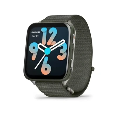 Image of GARMIN Venu X1 Titanium &amp; Moss, Green,Black