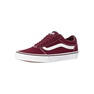 Image of Vans Men&#039;s Ward Sneaker, Canvas Port Royale White, 9 UK