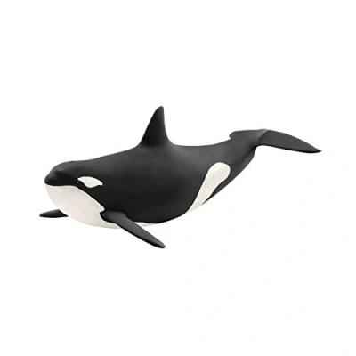 Image of schleich 14807 WILD LIFE Killer Whale Figurine for ages 3+, Black
