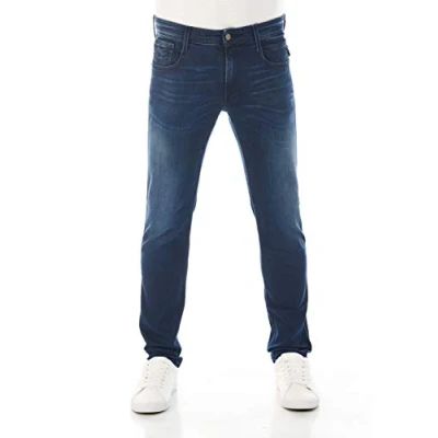 Image of Replay Anbass Slim fit jeans, Men&#039;s, Size: 29x32, Medium blue