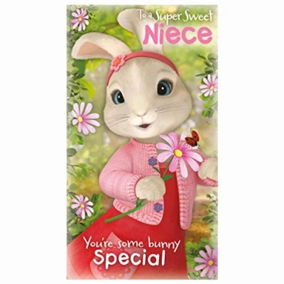 Image of PeterRabbit Niece Greetings Card