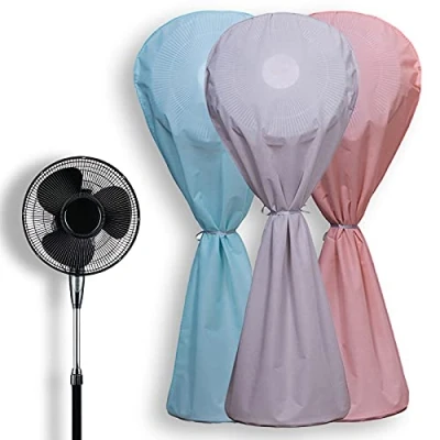 Image of ZZJCY Pack of 3 All Inclusive Dust Cover Fan, Round Protective for Electric Fans, Floor Fan Protector, Standing Fans,Long