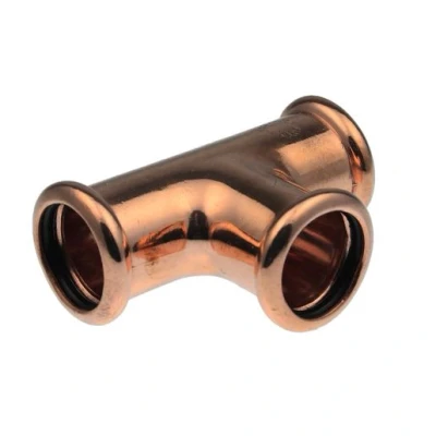 Image of Pegler VSH Xpress Copper Press Fit Equal Tee 15mm S24 38450