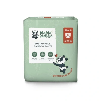 Image of Mama Bamboo Eco Nappy Pants Size 6 18 pcs