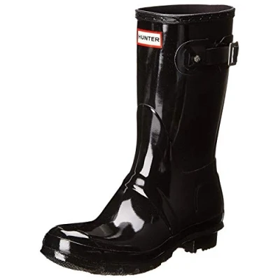 Image of Hunter Women&#039;s Original Short Rain Boots Black 6