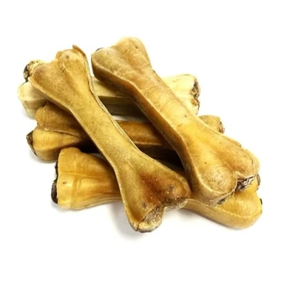 Image of Pizzle Filled Bones x 10 Natural Rawhide Dog Treats Chews RHS