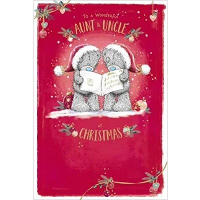 Image of Me To You Bear Aunt &amp; Uncle Christmas Card