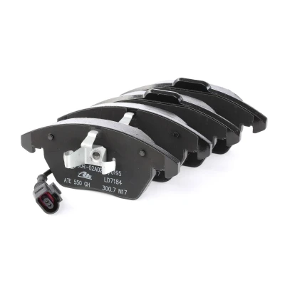 Image of 1K0698151, 1K0698151E, 3C0698151B, 3C0698151C, 3C0698151D Brake pad set ATE Ceramic 13.0470 7184.2 incl. wear warning contact