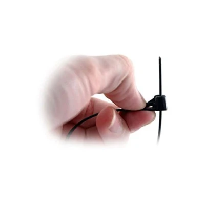 Image of Homesmart 100 x Black Releasable Cable Ties 370mm 4.8mm Reusable Wire Tidy Zip Wrap Straps
