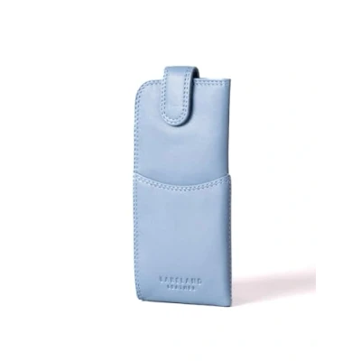 Image of Lakeland Leather Real Glasses Case (Sky Blue)