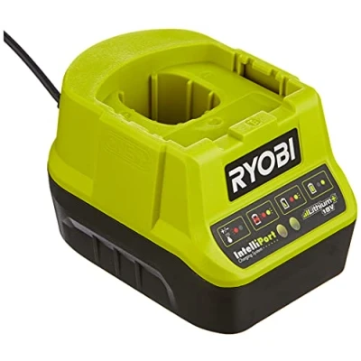 Image of Ryobi RC18120 18V ONE+ Compact Charger, Hyper Green, 2.0Ah