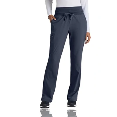 Image of BARCO One Stride Scrub Pant for Women Knit Waistband Medical Pant, Mid Rise, 4 Way Stretch Women&#039;s Steel, S