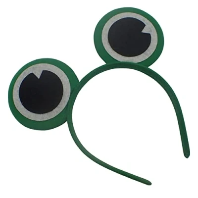 Image of Topkids Accessories Animal Headband, Fancy Dress for Kids &amp; Toddlers, Ears, Dress, World Book Day Costumes, up, Halloween (Frog)