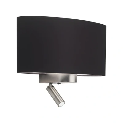 Image of Napoli Indoor Wall Reading Light Matt Nickel, E27