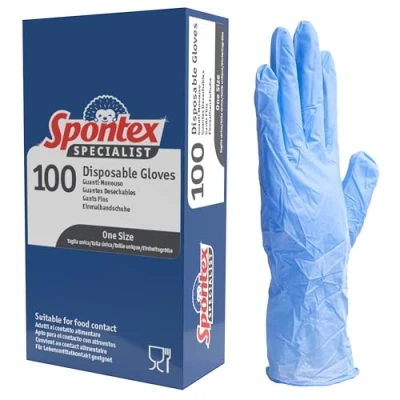 Image of Spontex Specialist Disposable Gloves (Pack of 100)