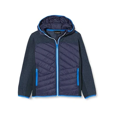 Image of CMP Boy&#039;s Feel Warm Flat Padded Hybrid Jacket, Black Blue, 98, Blue