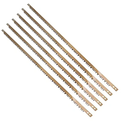 Image of 30 Extra Long Bow Saw Blade Trees Wet Green Wood Log Branches Cutter 6pk