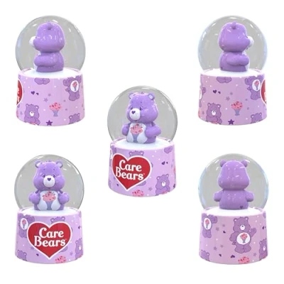 Image of Care Bears Share Bear Mini Light Up Snow Globe 3 Inches Tall