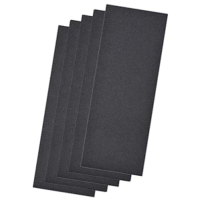 Image of TA VIGOR 5Pcs Wet Dry Sandpaper 1500 Grit 9 Inch x 3.7 Inch, Assorted Sanding Sheets Abrasive Paper for Wood Furniture Metal Automotive Polishing