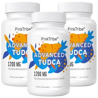 Image of TUDCA (Tauroursodeoxycholic Acid) Liver Support Supplement 3 Pack 1200mg Per Serving, for Detox and Cleanse Digestive Health, 180 Capsules