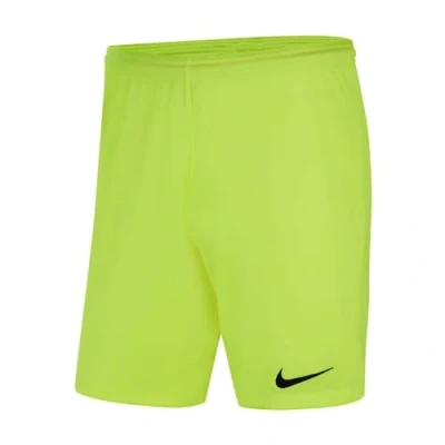Image of Nike BV6855 702 Dri FIT Park 3 Shorts Men&#039;s Volt/Black Size XL