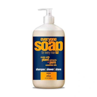 Image of Everyone 3 in Soap for Man, Cedar Citrus, 32 Ounce