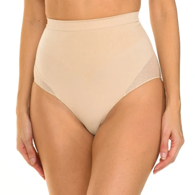 Image of Intimidea Womens Brief Shape Tulle Beige Size Small/Medium