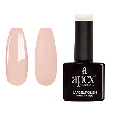 Image of Apex® Professional Gel Nail Polish, Essentials Range, UV CFL/LED Soak Off 10ml (Classic Nude)