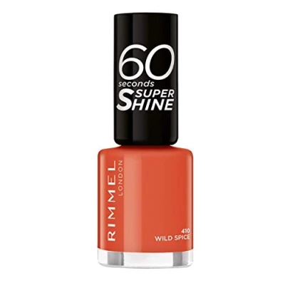 Image of Rimmel 60 Seconds Super Shine Nail Polish, 410 Wild Spice, 8 ml