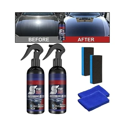 Image of XIRUJNFD Multi Functional Coating Renewal Agent, 4.3oz/120ml 3 In 1 High Protection Quick Car Spray, Ceramic Spray (2Pcs/240ml/4.3oz)