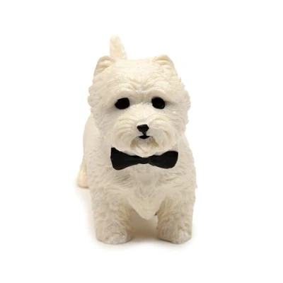 Image of Puckator Stretchy White Terrier Dog Toy