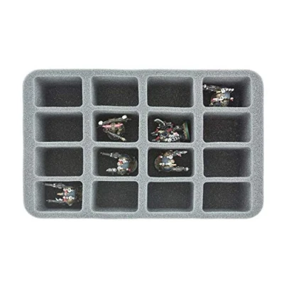 Image of Feldherr HSCY070BO 70 mm half size Figure Foam Tray with 16 slots