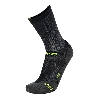 Image of UYN S100227 CYCLING AERO Socks Men&#039;s Black/Lime 38
