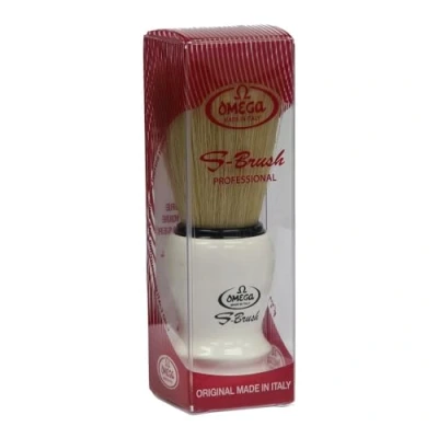 Image of Omega S Brush Synthetic Boar Bristle (white) S10108