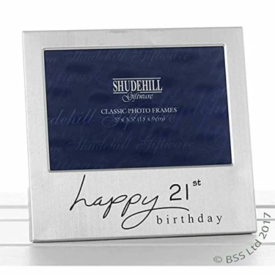 Image of 5&quot; x 3&quot; Happy 21st Birthday Photo Frame Occasion Gift Present 72221
