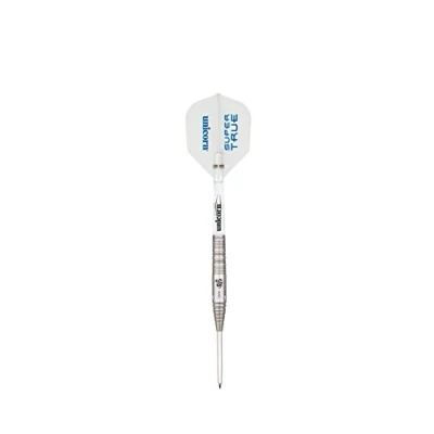 Image of Unicorn Unisex Super True 90% Tungsten White Darts, Silver, 21G UK