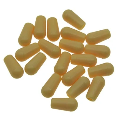Image of KAISH 20pcs Metric M3.5/M4 Guitar 3 Way Toggle Switch Tip Knobs Cap for Epiphone LP Les Paul Cream