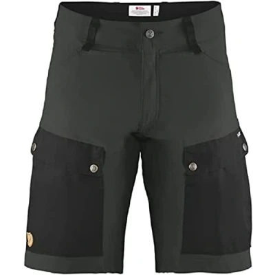 Image of FJÄLLRÄVEN Men&#039;s Keb M Short with Two Pockets, Grey (Black/Stone Grey), 42