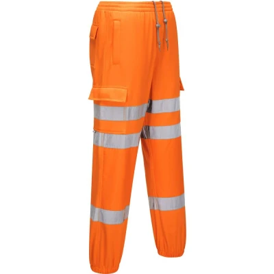 Image of Portwest Hi Vis Jogging Bottoms, Size: L, Colour: Orange, RT48ORRL