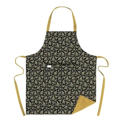 Image of Museums &amp; Galleries Adjustable Apron Honey Bee Pattern by Catherine Rowe Artistic Design Organic Cotton Stylish Home Accessory