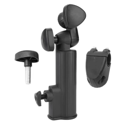 Image of Broco Golf Umbrella Holder, Universal Holder fits all Models Accessory Station on Frame Cart Adjustable Stand Trolley