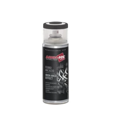 Image of Ambro Sol V400MIC5 Iron Mica Effect Enamel Spray Paint, Graphite Black, 400 ml
