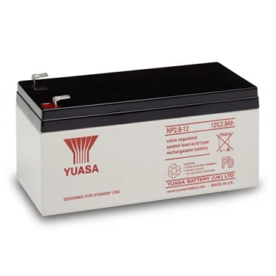 Image of Yuasa NP2.8 12 volt 2.8 ah GENUINE RECHARGEABLE ALARM/SECURITY BATTERY