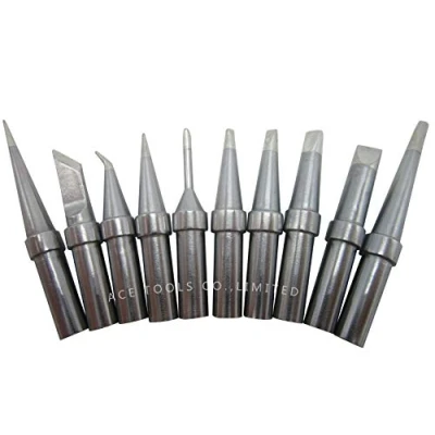 Image of 10 PCS ET Replacement Soldering Tips Use for WES51 WES50 WESD51 WE1010NA W1010 WE1010EU WTL1000S 0 WECP 20 PES51 PES50 LR21 LR20 60W 50W Solder Station Iron Handle Tip Bit
