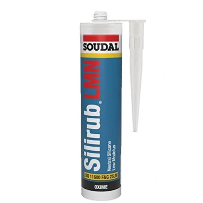 Image of Soudal SILIRUB LMN Superiour Quality Low Modulus Silicone Neutral Curing and UV Resistant Sealant Suitable for Construction Industrial Sealing Application 300ml Bronze