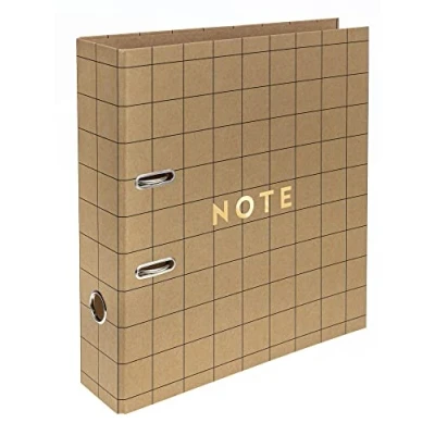 Image of Interdruk Lever Arch File A4 75 mm Natural Brown Kraft Geo